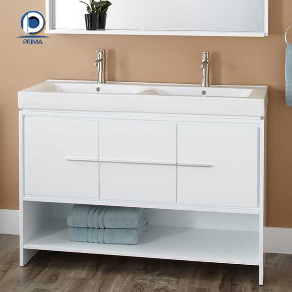High quality white lacquer bathroom vanity design
