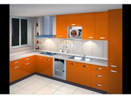 Lacquer Finish Kitchen Cabinet PR-DL14