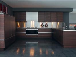 Luxury kitchen cabinet with long island PR-L14