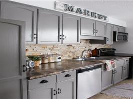 Professional Melamine Kitchen Cabinet-PR-AN009