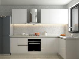 White Lacquer Kitchen Cabinet PR-F015