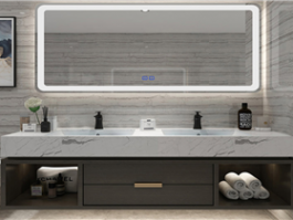 lacquar finish bathroom cabinet