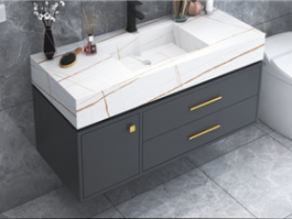 lacquar finish bathroom cabinet 
