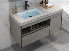 lacquar finish bathroom cabinet 