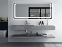 lacquar finish bathroom cabinet  