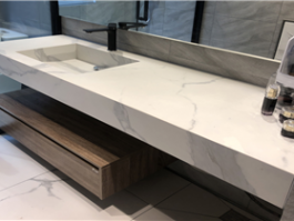 lacquar finish bathroom cabinet  