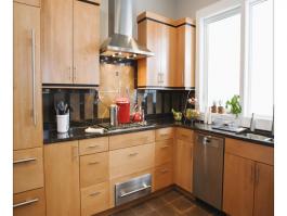 Laminate Finish Kitchen Cabinet PR-DL58