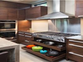 Solid wooden kitchen cabinet building material kitchen cabinet metal kitchen cabinets PR-L72