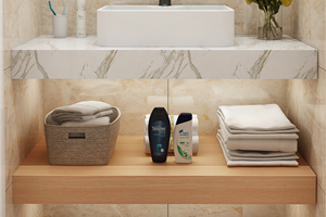 New Type Hot Sale Floating Vanity Makeup Table Set Vanity Vanity Marble