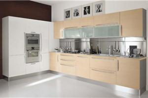 Simple Kitchen Design Furniture Joinery Plywood Kitchen Cabinet Color Combinations Pr-L111