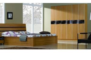 2 door wooden wardrobe cabinet design-AN071