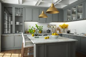 High quality classical style solid wood kitchen cabinet pr-m0728-9