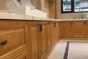 Solid cherry wood kitchen cabinet pr-m0728-10