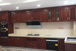 One-stop multiple design complete furniture solid wood kitchen cabinet sets prm0728-29