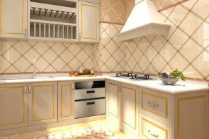 Orange laminate kitchen cabinet china cheap kitchen cabinet with wheels prm0802-16